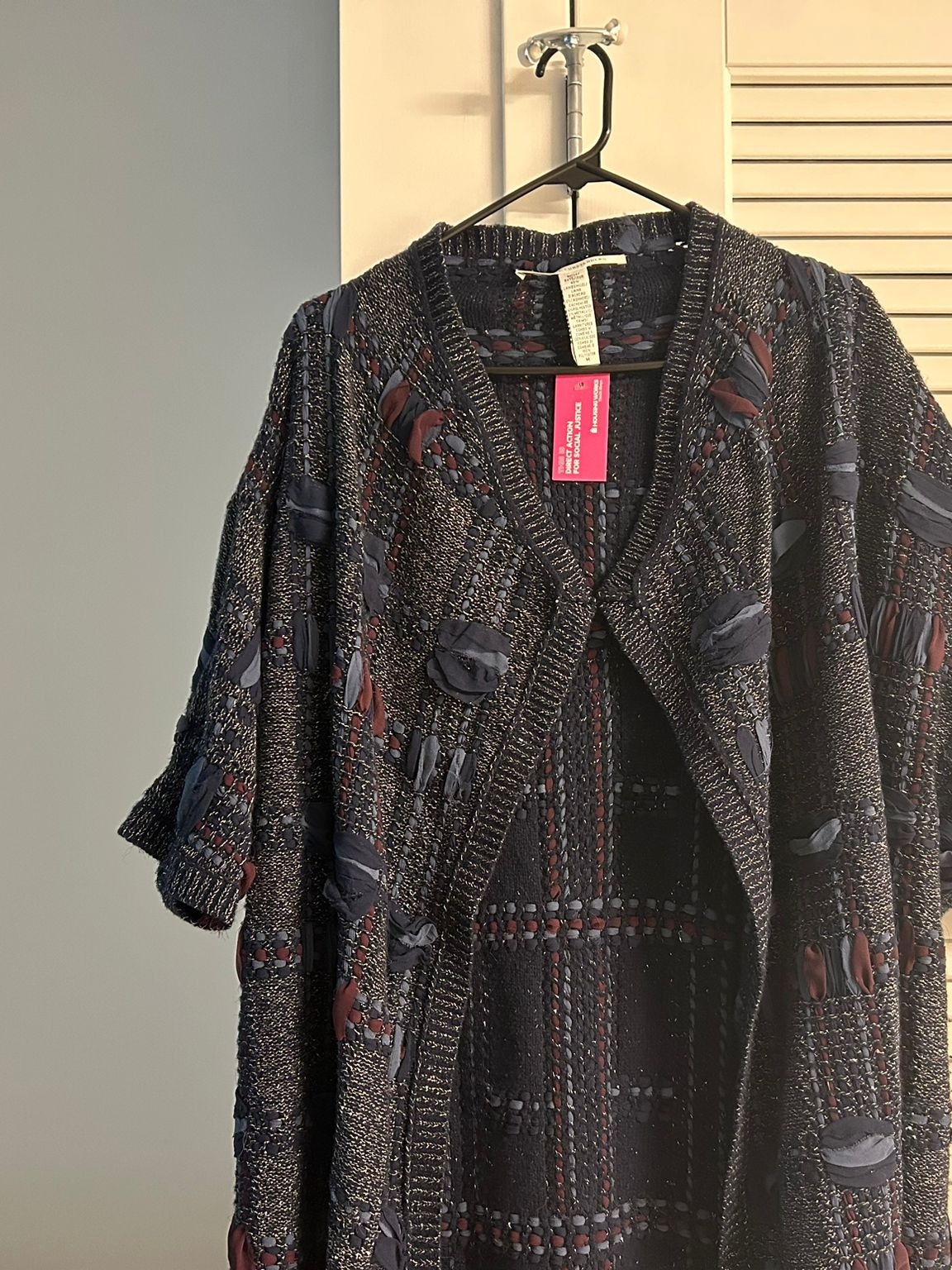 Patterned wrap jacket